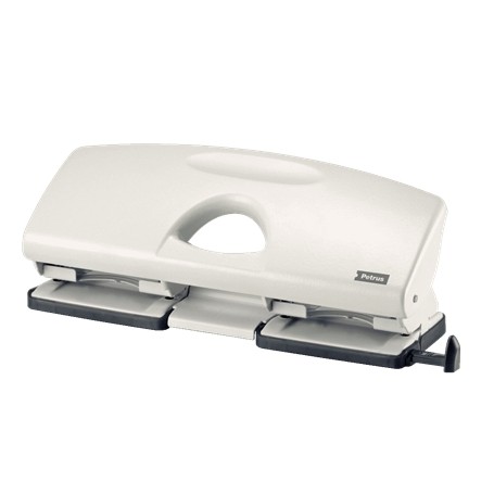 Petrus 405 Taladro Perforador 4 Orificios - Hasta 25 Hojas - Alineacion Facil - Facil Vaciado - Formato A4 - Punzones 5.5mm