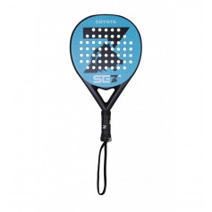 Set Coyote Pala de Padel - Forma Redonda - Marco y Cara 100% Fibra de Vidrio - Nucleo Goma Black Eva XtraSoft
