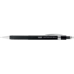 Bic Criterium Portaminas 0.05mm HB con Goma - Punta Retractil - Clip Metalico - Cuerpo de Color Negro