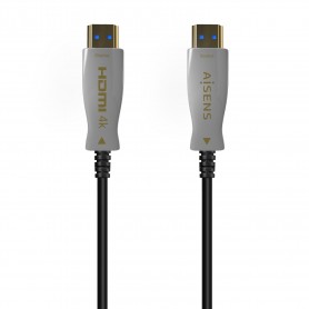 Aisens Cable HDMI V2.0 AOC Premium Alta Velocidad / HEC 4K@60Hz 4:4:4 18GBPS - A/M-A/M - 100m - Color Negro