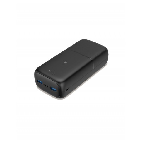 Ksix Supra Bateria Externa/Power Bank 30000mAh 20W PD - Carga Simultanea - 2x USB-A, 1x USB-C