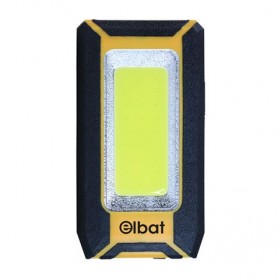 Elbat Linterna LED Recargable - Gancho e Iman - Cob 8W 500LM - Color Negro
