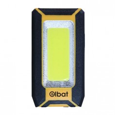 Elbat Linterna LED Recargable - Gancho e Iman - Cob 8W 500LM - Color Negro