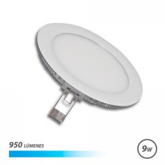Elbat Downlight Empotrar Ultraplano LED 9W 950LM - Luz Fria - Diseño de Bajo Perfil - Facil Instalacion - Color Blanco