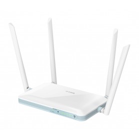 D-Link Eagle Pro AI N300 WiFi Smart Router - Hasta 300Mbps - 4 Puertos LAN 10/100Mbps y 1 Puerto WAN 10/100Mbps - 4 Antenas Exte