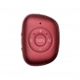 Leotec Tracker GPS 4G WiFi - Boton SOS - Alarma de Caidas - Recordatorio de Pastillas - Color Rojo