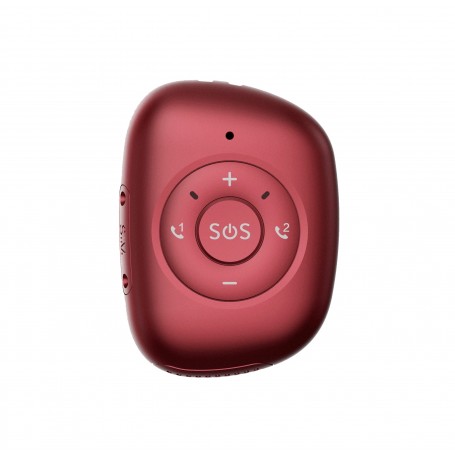 Leotec Tracker GPS 4G WiFi - Boton SOS - Alarma de Caidas - Recordatorio de Pastillas - Color Rojo