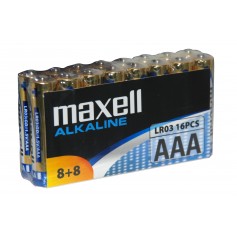 Maxell Pack de 16 Pilas Alcalinas LR03 AAA 1.5V
