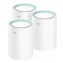 Cudy M1300 Pack de 3 Sistemas WiFi Mesh AC1200 Dual Band - 867Mbps en 5GHz, 300Mbps en 2,4GHz - 1x Puerto LAN 1000/100/10Mbps, 1