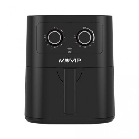 Muvip Freidora Aire Caliente 4.5 Litros - Cocina con hasta 80% menos de grasa - Control de tiempo y temperatura - Olla antiadher