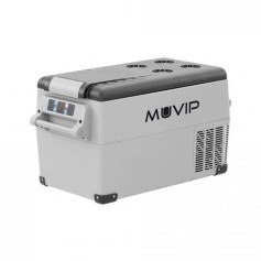 Muvip Nevera Portatil de Compresor 35L - Proteccion Bateria Vehiculo - Luz LED - Temperatura -20º/+20º - Conexion 12/24/220V - C