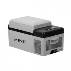 Muvip Nevera Portatil de Compresor 20L - Luz LED Interior - Proteccion Bateria Vehiculo - Temperatura -20º/+20º - Conexion 12/24