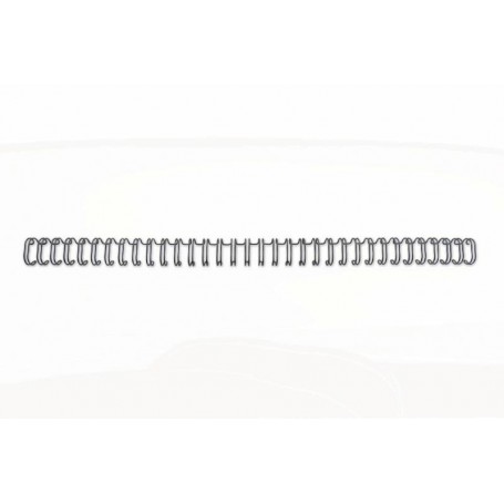 GBC Wirebind Encuadernacion de Alambre 3:1 No.5, 8mm - A4 Negro (100) - Duraderas - Proteccion de Espaciado de Precision - Const