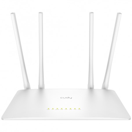 Cudy WR1200 Smart Router WiFi AC1200 Doble Banda - 1x Puerto Wan 100/10 Mbps y 4x Puertos Lan 100/10 Mbps - 4 Antenas Externas