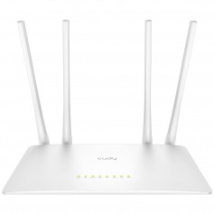 Cudy WR1200 Smart Router WiFi AC1200 Doble Banda - 1x Puerto Wan 100/10 Mbps y 4x Puertos Lan 100/10 Mbps - 4 Antenas Externas