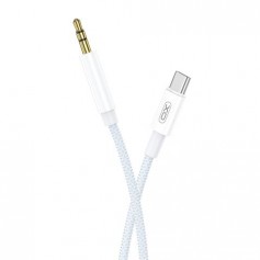 XO Cable Trenzado USB-C Macho a Mini Jack 3.5mm Macho - Longitud 1m