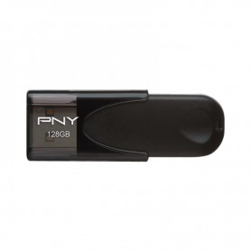 PNY Attache 4 Memoria USB 2.0 128GB - Enganche para Llavero - Color Negro (Pendrive)