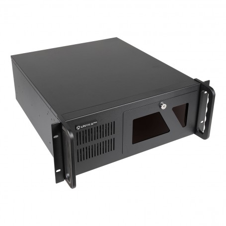 Unykach UK4229 EVO Caja Rack 4U 19" - Tamaños de Disco Soportados 3.5" - Filtro Frontal Antipolvo - USB-A 3.0 - 3 Ventiladores I