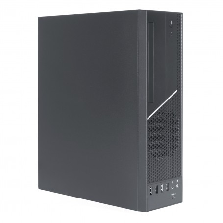 Unykach UK3003 Caja Torre MicroATX, ITX - Tamaño Disco Soportado 3.5", 2.5" - USB-A 2.0/3.2, USB-C 3.2 y Audio - Vantilador 80mm