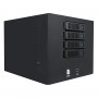 Unykach Caja NAS 4U 4 Bahias Hot Swap - Tamaños de Disco Soportados 2.5", 3.5" - Placas Base Soportada Mini ITX - USB-A 3.0 - 1 