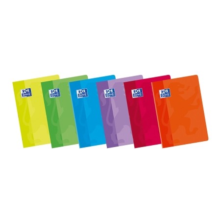 Oxford Classic Pack de 10 Libretas Grapadas Formato A4 Milimetrado - 48 Hojas con Margen - Tapa Blanda Plastificada - Colores Su