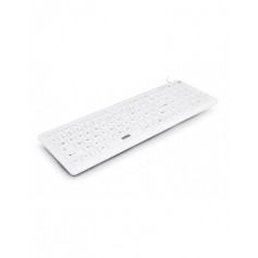Urban Factory AKB69UF Teclado USB - IP68 - Antibacteriano - Cable de 0.50m - Color Blanco
