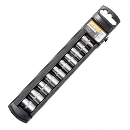 Blim Juego de Llaves de Vaso - Medida: 5, 6, 7, 8, 9, 10, 11, 12, 13, 14mm - Tamaño 1/4" - Versatil y Resistente - Color Negro