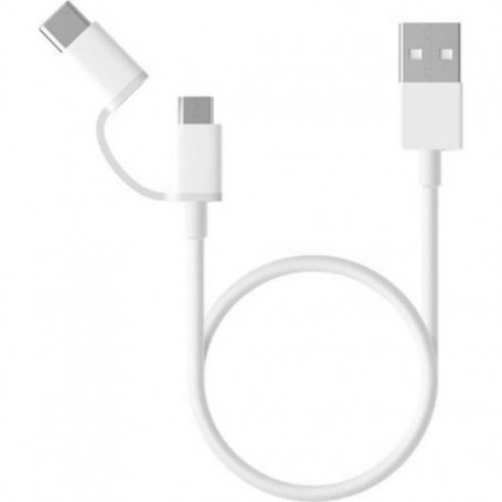 Xiaomi Cable USB-A a MicroUSB con Adaptador a USB-C 30cm