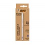 Bic Cristal Re´new Pack de Boligrafo Recargable de Bola + 2 Recambios - Punta Redonda de 1.0mm - Trazo 0.32mm - Tinta con Base d