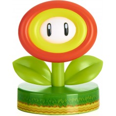Paladone Nintendo Icon Lampara Super Mario Flor de Fuego - Plastico BDP - Alimentacion con Pilas - Tamaño 10cm de Altura