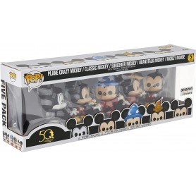 Funko Pop Disney Archivos Pack Premium 5 Figuras Mickey Mouse Classic - Figuras de Vinilo - Altura 9.5cm aprox.