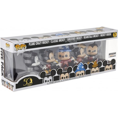 Funko Pop Disney Archivos Pack Premium 5 Figuras Mickey Mouse Classic - Figuras de Vinilo - Altura 9.5cm aprox.