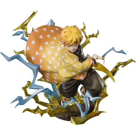 Tamashii Nations Figuarts Zero Demon Slayer Agatsuma Zenitsu Lanzando su Ataque Thunderclap y Flash - Figura de Coleccion - Altu