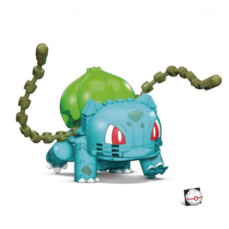 Mattel Mega Construx Wonder Builders Pokemon Bulbasaur - Figura de Construccion - Tamaño 33cm aprox. - 175 Piezas