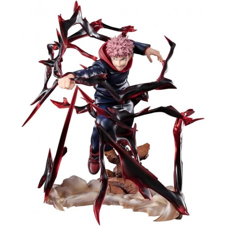 Tamashii Nations Figuarts Zero Jujutsu Kaisen Yuji Itadori modo Ataque Black Flash - Figura de Coleccion - Altura 19cm aprox.