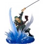 Tamashii Nations Figuarts Zero One Piece Roronoa Zoro en Postura "Yakkodori" - Figura de Coleccion - Altura 15.5cm aprox. - Fabr