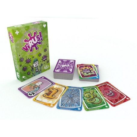 Virus! ¡El Juego de Cartas mas Contagioso! Juego de Cartas - Tematica Medicina - De 2 a 6 Jugadores - A partir de 8 Años - Durac