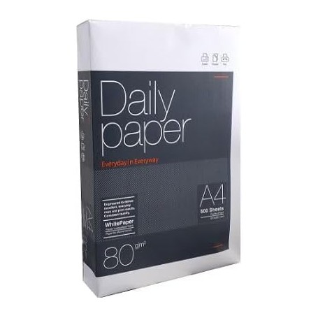 Daily Paper Papel A4 80gr. 210x297mm (500 Hojas) Blanco