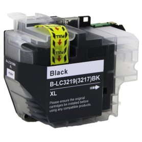 Brother LC3217Bk y LC3219Bk Negro cartucho sustituto, reemplaza al LC-3217BK y LC-3219BK
