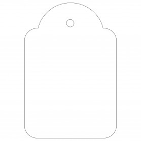 Apli Etiquetas Colgantes Blancas 36 x 53mm 500 U.