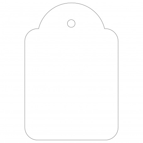 Apli Etiquetas Colgantes Blancas 36 x 53mm 500 U.