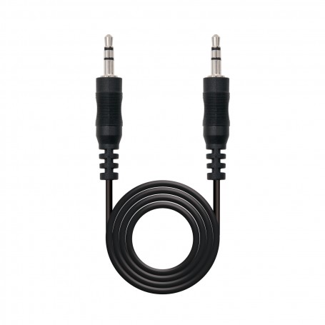 Nanocable Cable Audio Estereo Jack 3.5mm Macho a Jack 3.5mm Macho 3m - Color Negro
