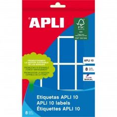 Apli Etiquetas 10 Azules 25 x 40mm 8 Hojas