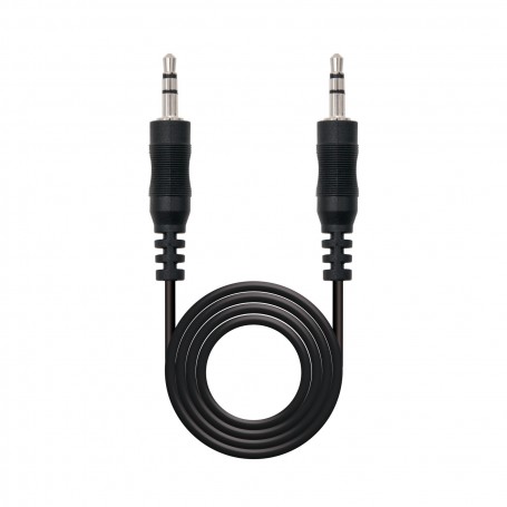 Nanocable Cable Audio Estereo Jack 3.5mm Macho a Jack 3.5mm Macho 20m - Color Negro