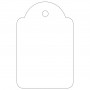 Apli Etiquetas Colgantes Blancas 28 x 43mm 100 U.