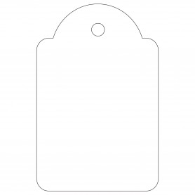 Apli Etiquetas Colgantes Blancas 28 x 43mm 100 U.