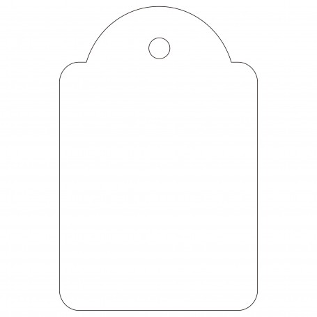 Apli Etiquetas Colgantes Blancas 28 x 43mm 100 U.