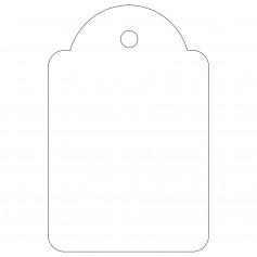 Apli Etiquetas Colgantes Blancas 28 x 43mm 100 U.