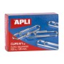 Apli Clips Alambre Nº 1½ - 26mm - Acabado Galvanizado Plata - 100 Unidades por Caja - Organizacion Perfecta