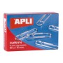 Apli Clips Alambre Nº 4 - 50mm - Acabado Galvanizado Plata - 80 Unidades por Caja - Organiza tus Documentos
